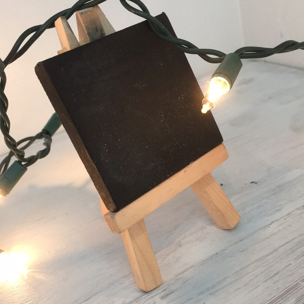 Mini Chalk board & Easel